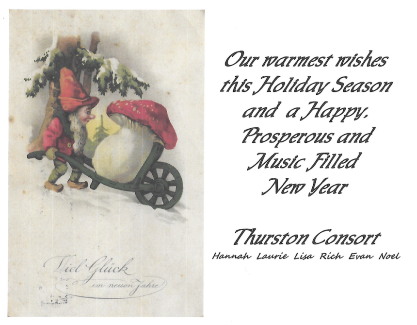 The Thurston Consort Wishes Everyone a Warm Holiday Season!